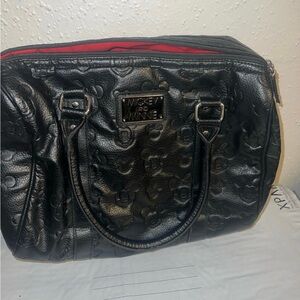 Loungefly Black Mickey and Minnie Satchel